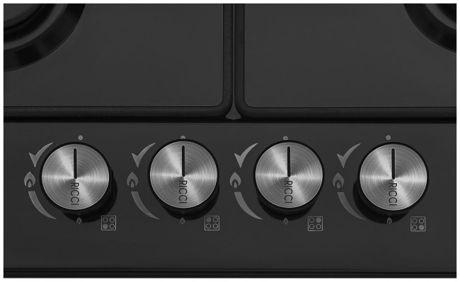 Встраиваемая газовая варочная панель Ricci HBS4511B Встраиваемая газовая варочная панель Ricci HBS4511B
