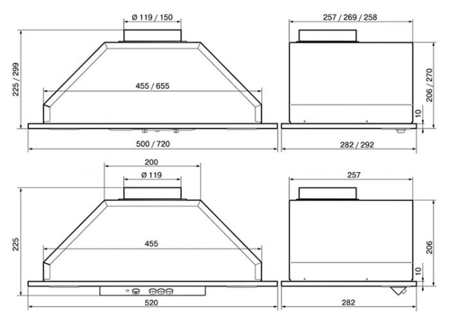 Встраиваемая вытяжка Elikor Врезной блок 52Н-400-К3Д нержавейка Встраиваемая вытяжка Elikor Врезной блок 52Н-400-К3Д нержавейка