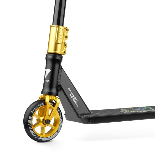 Самокат Fox Big Boy 5.0 (2020) черный/золотой Самокат Fox Big Boy 5.0 (2020) черный/золотой