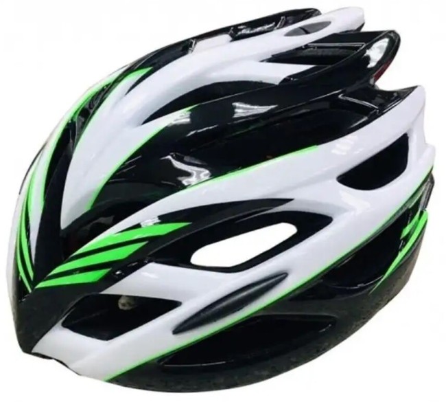 Шлем защитный Stels FSD-HL008 (600314) L зелено-черно-белый Шлем защитный Stels FSD-HL008 (600314) L зелено-черно-белый