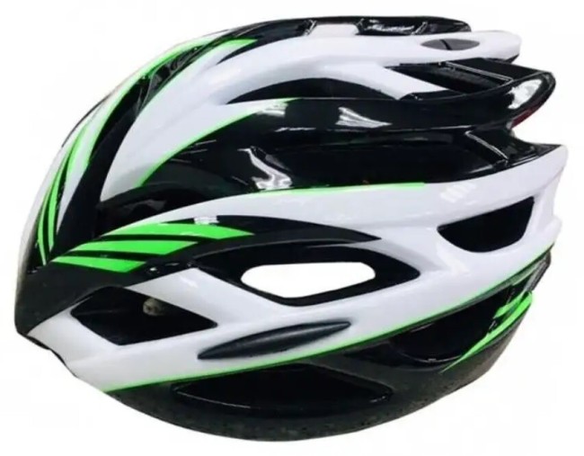 Шлем защитный Stels FSD-HL008 (600314) L зелено-черно-белый Шлем защитный Stels FSD-HL008 (600314) L зелено-черно-белый