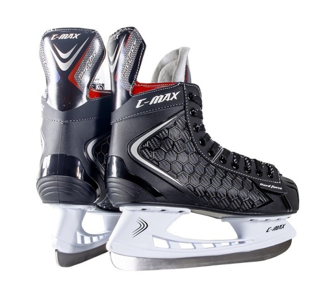 Хоккейные коньки MaxCity C-MAX красный 39 Хоккейные коньки MaxCity C-MAX красный 39