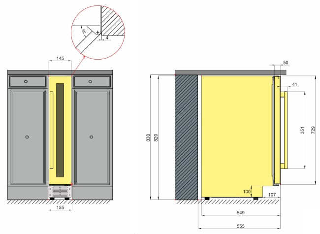 Винный шкаф Meyvel MV8-KST1 Винный шкаф Meyvel MV8-KST1