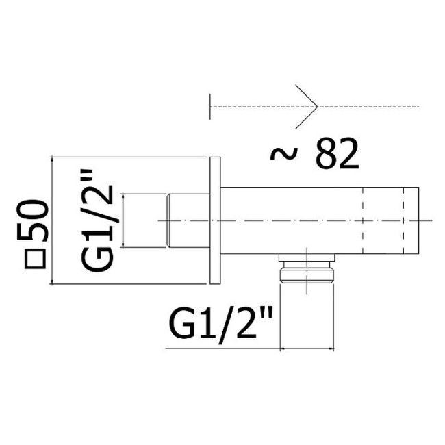 Водорозетка Paffoni ZSUP032CR