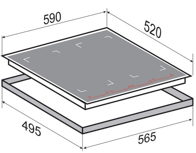 Встраиваемая индукционная варочная панель Zigmund & Shtain CI 29.6 B
