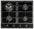 Встраиваемая газовая варочная панель Cata RCI 631 BK