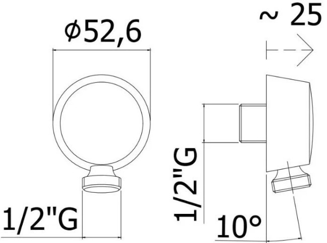 Шланговое соединение Paffoni LUSSO (ZACC130NKN) Шланговое соединение Paffoni LUSSO (ZACC130NKN)