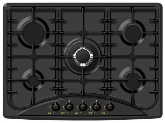 Встраиваемая газовая варочная панель Ardesia HBF 70V5 GT B Встраиваемая газовая варочная панель Ardesia HBF 70V5 GT B