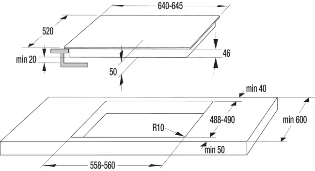 Встраиваемая индукционная варочная панель Gorenje + GIS 68 XC