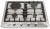 Встраиваемая комбинированная варочная панель Ricci RKN-4T 1031 IX Встраиваемая комбинированная варочная панель Ricci RKN-4T 1031 IX