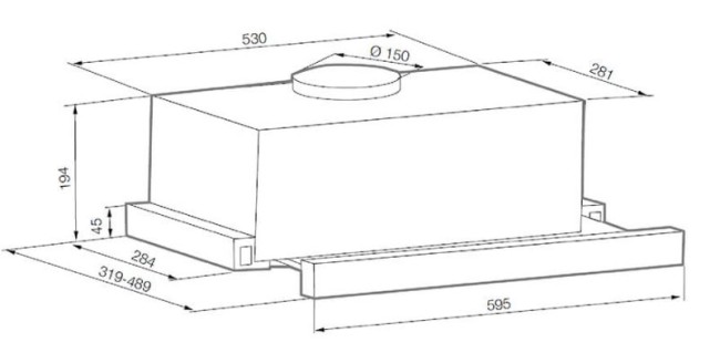 Встраиваемая вытяжка Graude DHF 60.0 W