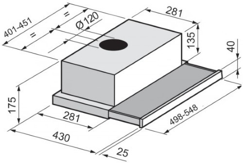Встраиваемая вытяжка Korting KHP 5211 X Встраиваемая вытяжка Korting KHP 5211 X