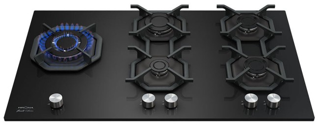 Встраиваемая газовая варочная панель Kronasteel Grande 90 BL