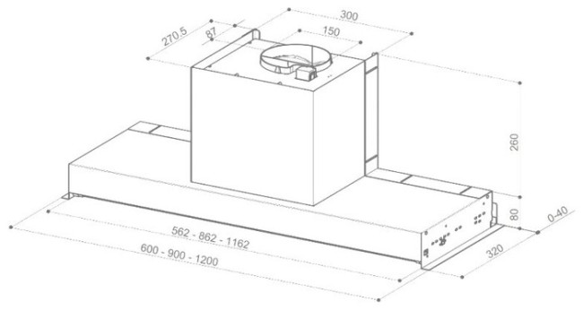 Встраиваемая вытяжка Faber IN-NOVA Smart X A60 Встраиваемая вытяжка Faber IN-NOVA Smart X A60