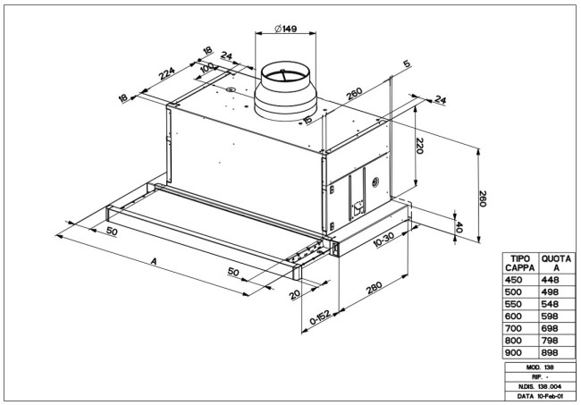Встраиваемая вытяжка Faber MAXIMA EV8 LED AM/X A90 (315.0534.353)