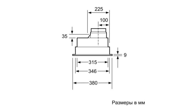 Встраиваемая вытяжка Neff D5855X1 Встраиваемая вытяжка Neff D5855X1
