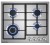 Встраиваемая газовая варочная панель Meferi MGH604IX Light Встраиваемая газовая варочная панель Meferi MGH604IX Light
