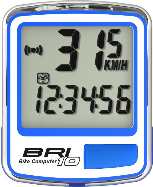 Велокомпьютер Echowell BRI-10 белый/синий Велокомпьютер Echowell BRI-10 белый/синий