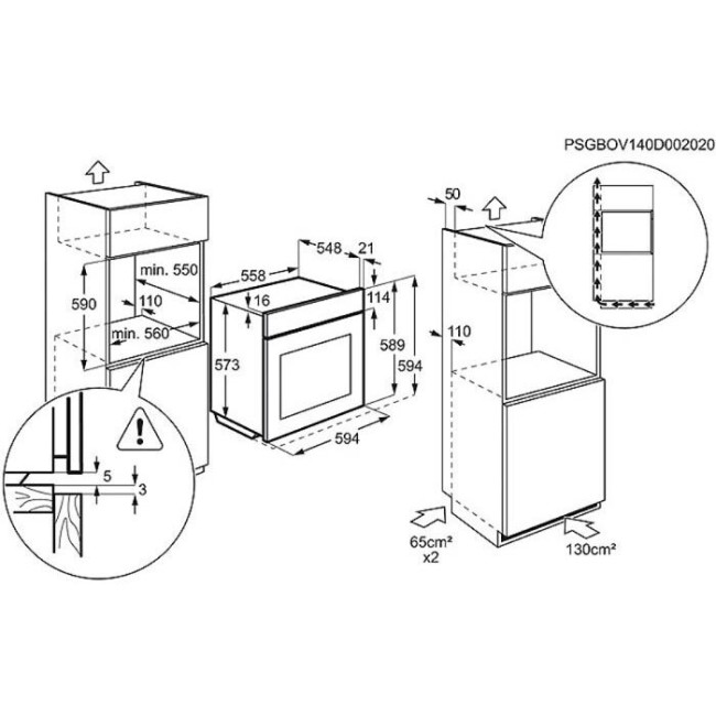 Встраиваемый газовый духовой шкаф Electrolux EOG 91102 AK