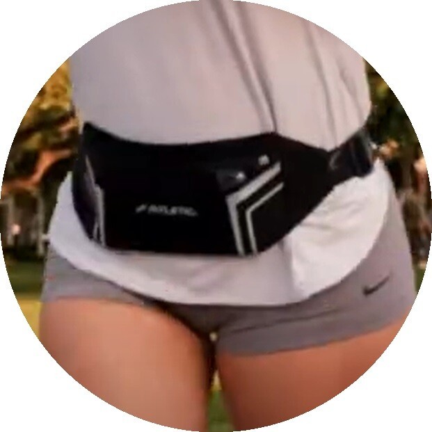 Беговая сумка на пояс Fitletic Mini Sport Plus черный/светоотражающая молния Беговая сумка на пояс Fitletic Mini Sport Plus черный/светоотражающая молния