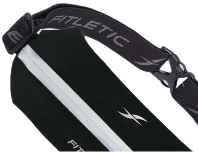 Беговая сумка на пояс Fitletic Mini Sport Plus черный/светоотражающая молния Беговая сумка на пояс Fitletic Mini Sport Plus черный/светоотражающая молния