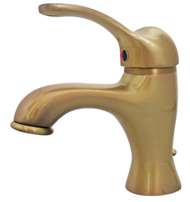 Смеситель для раковины M&Z Delizia со сливным гарнитуром БРОНЗА (DLZ00221)