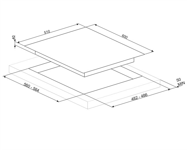 Встраиваемая газовая варочная панель Smeg PV163S2