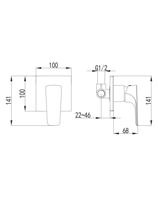 Смеситель для душа Imprese Valtice VR-15320(Z) Смеситель для душа Imprese Valtice VR-15320(Z)