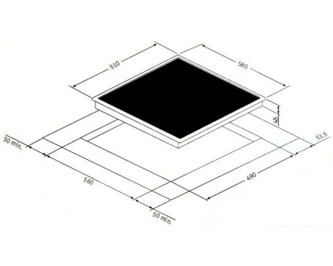 Встраиваемая электрическая варочная панель Zigmund & Shtain CNS 019.60 BX