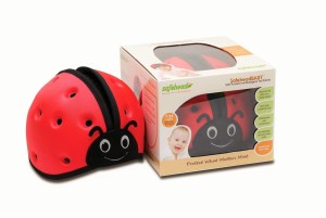 Шлем защитный для малышей SafeheadBABY Божья коровка, красный 12001
