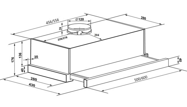 Встраиваемая вытяжка Maunfeld Clyde 50 белое стекло