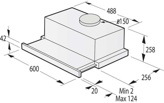 Встраиваемая вытяжка Gorenje TH606E7B