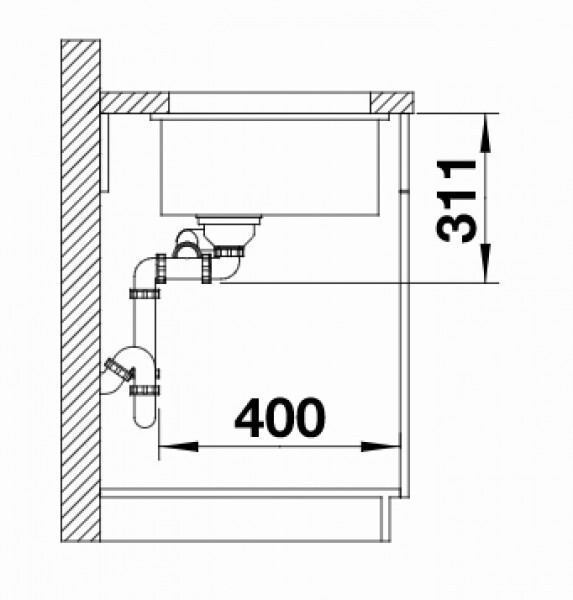 Кухонная мойка Blanco Subline 350/150-U глянцевый/магнолия (523742) Кухонная мойка Blanco Subline 350/150-U глянцевый/магнолия (523742)