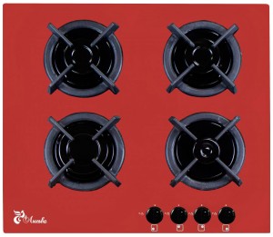 Встраиваемая газовая варочная панель Лысьва GR0400G00 красный