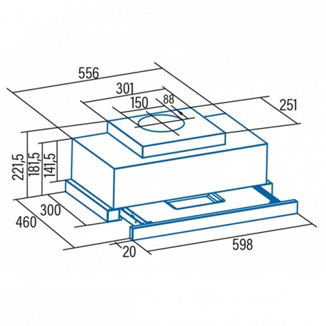 Встраиваемая вытяжка Cata TFH 6630 GBK