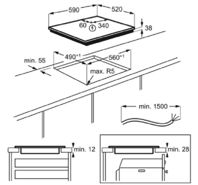 Встраиваемая электрическая варочная панель Zanussi CKZ 642 KC Встраиваемая электрическая варочная панель Zanussi CKZ 642 KC