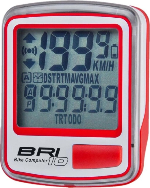 Велокомпьютер Echowell BRI-10 белый/красный Велокомпьютер Echowell BRI-10 белый/красный