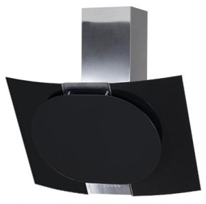 Каминная вытяжка Elikor Графит 80 нержавейка/черное стекло