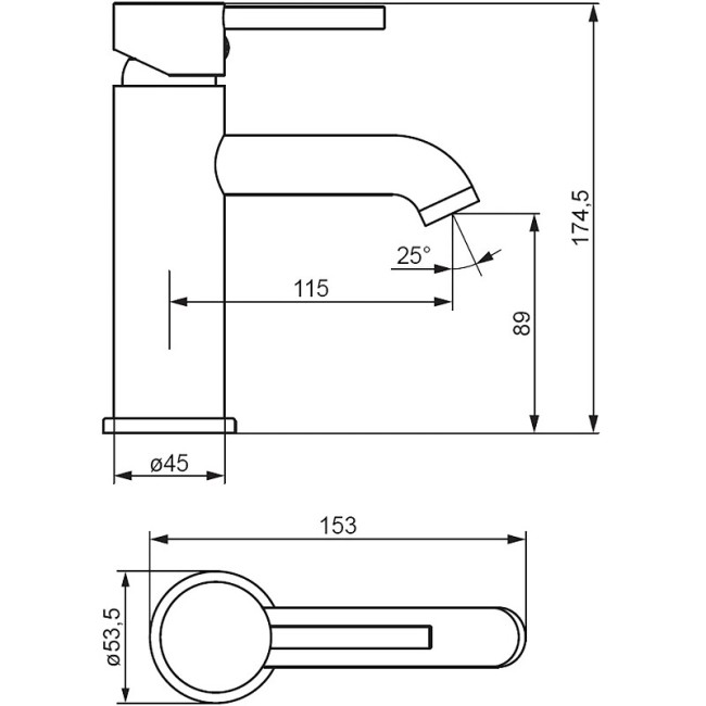 Смеситель для раковины Damixa Scandinavian Pure 360210000 Смеситель для раковины Damixa Scandinavian Pure 360210000