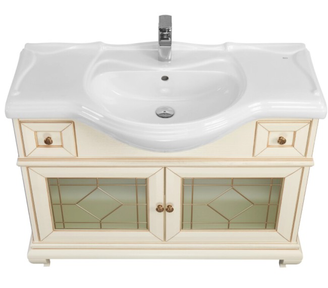 Тумба под раковину Aquaton Беатриче 105 (1A187201BEM60) слоновая кость/патина