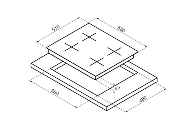 Встраиваемая электрическая варочная панель Zigmund & Shtain CNS 025.60 BX Встраиваемая электрическая варочная панель Zigmund & Shtain CNS 025.60 BX