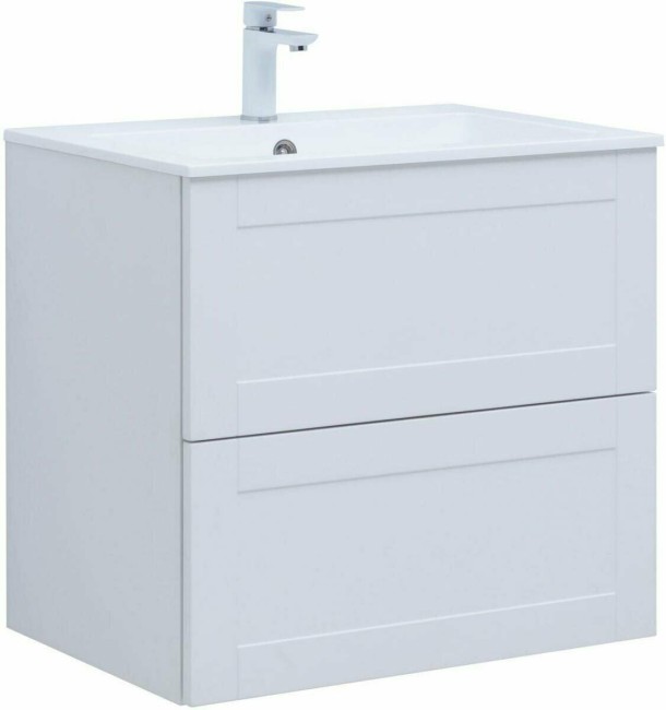 Тумба с раковиной Aquanet Терра 70 белый матовый (323181)