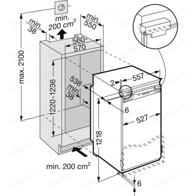 Встраиваемый винный шкаф Liebherr WTI 2050