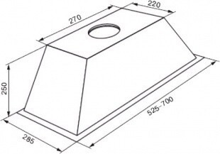 Встраиваемая вытяжка Zigmund & Shtain K 006.51 W