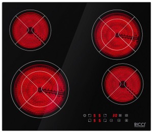 Встраиваемая электрическая варочная панель Ricci DTL-D46401D Встраиваемая электрическая варочная панель Ricci DTL-D46401D