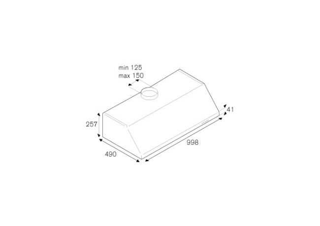Встраиваемая вытяжка Bertazzoni KU100PRO1XA
