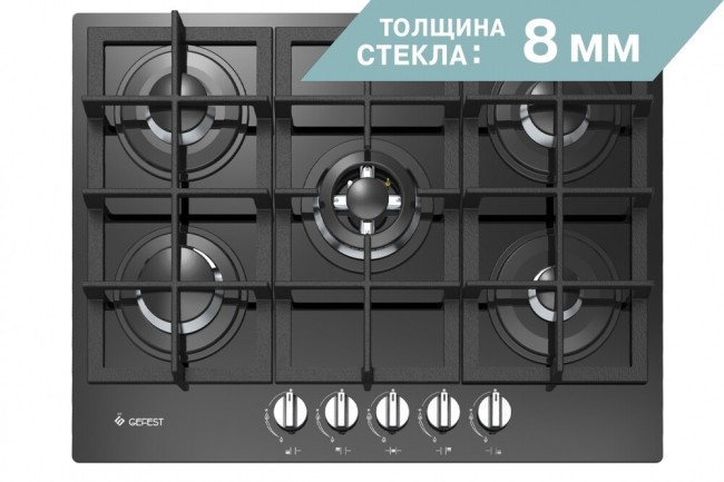 Встраиваемая газовая варочная панель Gefest ПВГ 2342 Встраиваемая газовая варочная панель Gefest ПВГ 2342