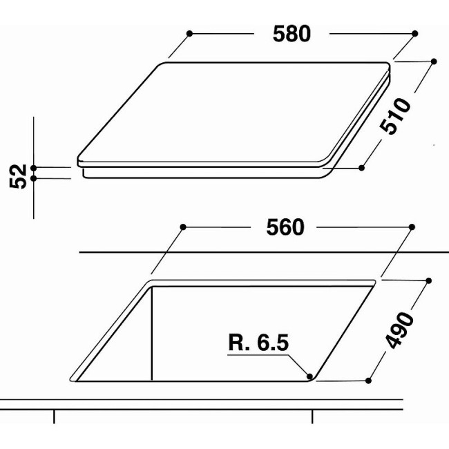 Встраиваемая индукционная варочная панель Whirlpool ACM 932 BA