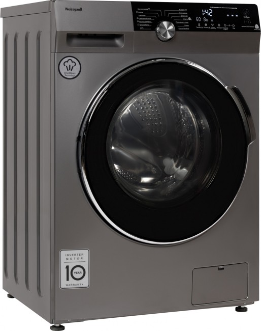 Стиральная машина Weissgauff WM 4947 DC Inverter Steam Silver