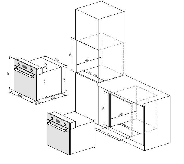 Встраиваемый электрический духовой шкаф Weissgauff EOV 29 PDB